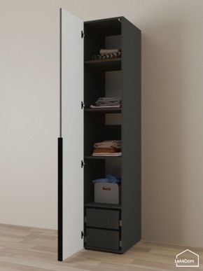 Шкаф Linnea MHR-1-4 2050х400х510 (Графит-М 11.1.25) в Сургуте - surgut.ok-mebel.com | фото 5