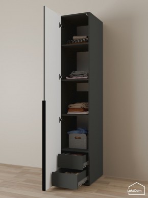 Шкаф Linnea MHR-1-4 2050х400х510 (Графит-М 11.1.25) в Сургуте - surgut.ok-mebel.com | фото 6