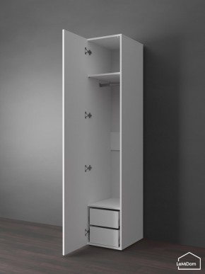 Шкаф Linnea MHR-1PO-3 2050х400х510 (Белый-М 11.1.1) в Сургуте - surgut.ok-mebel.com | фото 4