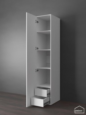 Шкаф Linnea MHR-1PO-4 2050х400х510 (Белый-М 11.1.1) в Сургуте - surgut.ok-mebel.com | фото 4