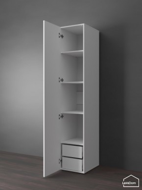 Шкаф Linnea MHR-1PO-4 2050х400х510 (Белый-М 11.1.1) в Сургуте - surgut.ok-mebel.com | фото 5