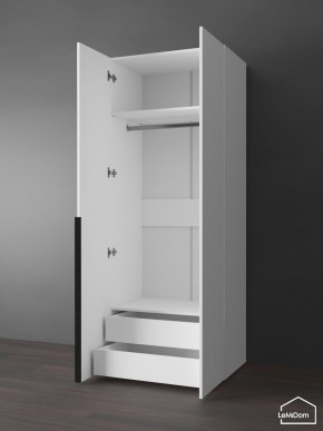 Шкаф Linnea MHR-2-3 2050х800х510 (Белый-М 11.1.1) в Сургуте - surgut.ok-mebel.com | фото 5