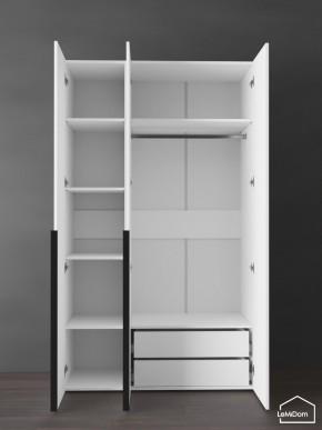 Шкаф Linnea MHR-3-2 2050х1200х510 (Белый-М 11.1.1) в Сургуте - surgut.ok-mebel.com | фото 5