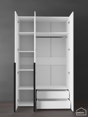 Шкаф Linnea MHR-3-2 2050х1200х510 (Белый-М 11.1.2) в Сургуте - surgut.ok-mebel.com | фото 6