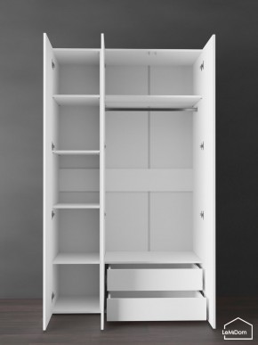 Шкаф Linnea MHR-3PO-2 2050х1200х510 (Белый-М 11.1.1) в Сургуте - surgut.ok-mebel.com | фото 5