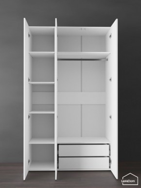 Шкаф Linnea MHR-3PO-2 2050х1200х510 (Белый-М 11.1.2) в Сургуте - surgut.ok-mebel.com | фото 6