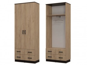 Шкаф «ЛОФТ» для одежды с 2-я ящиками в Сургуте - surgut.ok-mebel.com | фото 2