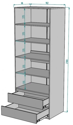 Шкаф Мальта H187 в Сургуте - surgut.ok-mebel.com | фото 2