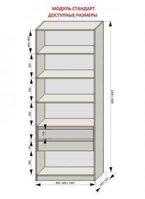 Шкаф распашной серия «ЗЕВС» (PL3/С1/PL2) в Сургуте - surgut.ok-mebel.com | фото 13