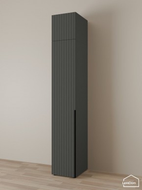 Шкаф с антресолью Linnea MHR-1A-4 2450х400х510 (Графит-М 11.1.25) в Сургуте - surgut.ok-mebel.com | фото