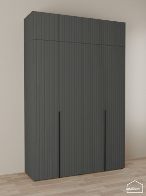 Шкаф с антресолью Linnea MHR-4A-1 2450х1600х510 (Графит-М 11.1.25) в Сургуте - surgut.ok-mebel.com | фото