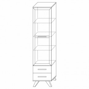 Шкаф-витрина 450 Вега Скандинавия в Сургуте - surgut.ok-mebel.com | фото 7