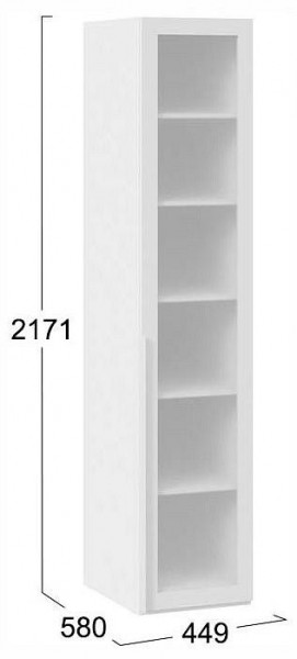 Шкаф-витрина Порто СМ-393.07.008 в Сургуте - surgut.ok-mebel.com | фото 3