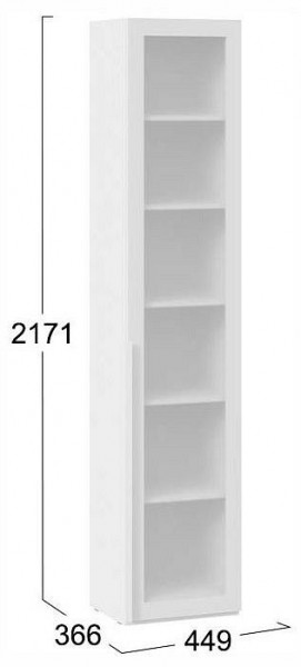 Шкаф-витрина Порто СМ-393.07.213 в Сургуте - surgut.ok-mebel.com | фото 4