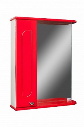 Шкаф-зеркало Радуга Красный 50 левый АЙСБЕРГ (DA1122HZR) в Сургуте - surgut.ok-mebel.com | фото 1