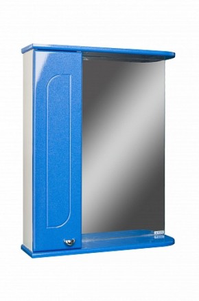 Шкаф-зеркало Радуга Синий металлик 55 левый АЙСБЕРГ (DA1129HZR) в Сургуте - surgut.ok-mebel.com | фото 1