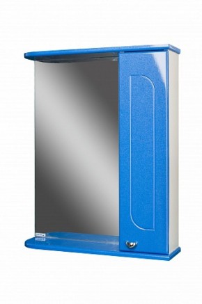 Шкаф-зеркало Радуга Синий металлик 60 правый АЙСБЕРГ (DA1130HZR) в Сургуте - surgut.ok-mebel.com | фото 1