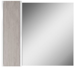 Шкаф-зеркало Uno 80 Дуб серый левый/правый Домино (DU1504HZ) в Сургуте - surgut.ok-mebel.com | фото 2