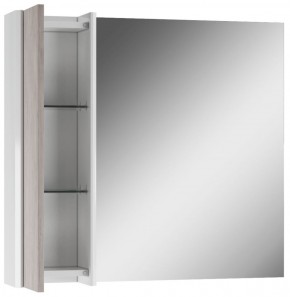 Шкаф-зеркало Uno 80 Дуб серый левый/правый Домино (DU1504HZ) в Сургуте - surgut.ok-mebel.com | фото 4