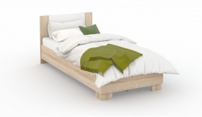 Спальня Аврора Кровать 120 со встроенным основанием под матрас Дуб сонома/Белый в Сургуте - surgut.ok-mebel.com | фото