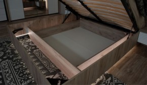 Спальня Джулия Кровать 160 МИ с подъемным механизмом Дуб крафт серый в Сургуте - surgut.ok-mebel.com | фото 3