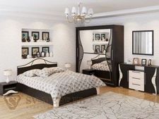 Спальный гарнитур Лагуна-5 со шкафом Симфония в Сургуте - surgut.ok-mebel.com | фото 1