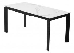 Стол CORNER 120 HIGH GLOSS STATUARIO керамика, стекло/ черный каркас, ®DISAUR в Сургуте - surgut.ok-mebel.com | фото 5