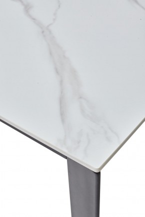 Стол CORNER 120 MATT WHITE MARBLE SOLID CERAMIC / BLACK, ®DISAUR в Сургуте - surgut.ok-mebel.com | фото 8