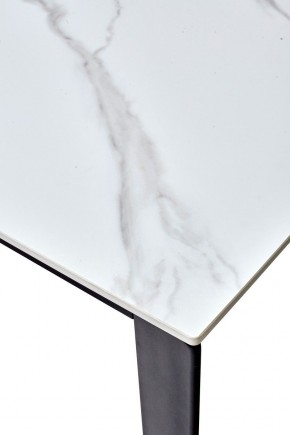 Стол CORNER 120 MATT WHITE MARBLE SOLID CERAMIC / BLACK, ®DISAUR в Сургуте - surgut.ok-mebel.com | фото 3