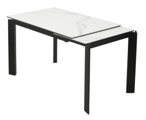 Стол CORNER 120 MATTE STATUARIO Белый мрамор матовый керамика, стекло/ черный каркас, ®DISAUR в Сургуте - surgut.ok-mebel.com | фото 3