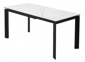 Стол CORNER 120 MATTE STATUARIO Белый мрамор матовый керамика, стекло/ черный каркас, ®DISAUR в Сургуте - surgut.ok-mebel.com | фото 5