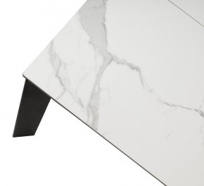 Стол CORNER 120 MATTE STATUARIO Белый мрамор матовый керамика, стекло/ черный каркас, ®DISAUR в Сургуте - surgut.ok-mebel.com | фото 8