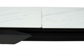 Стол CREMONA 160 KL-99 Белый мрамор матовый, итальянская керамика / черный каркас, ®DISAUR в Сургуте - surgut.ok-mebel.com | фото 4