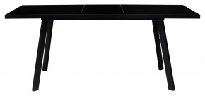 Стол ФИН 120 Черный, стекло/ Черный каркас М-City в Сургуте - surgut.ok-mebel.com | фото 1