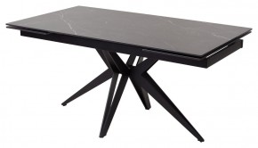 Стол FORIO 160 MATT BLACK MARBLE SOLID CERAMIC / BLACK, ®DISAUR в Сургуте - surgut.ok-mebel.com | фото