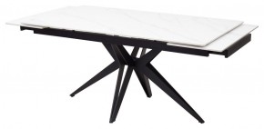 Стол FORIO 160 MATT WHITE MARBLE SOLID CERAMIC / BLACK, ®DISAUR в Сургуте - surgut.ok-mebel.com | фото 6