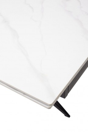 Стол FORIO 160 MATT WHITE MARBLE SOLID CERAMIC / BLACK, ®DISAUR в Сургуте - surgut.ok-mebel.com | фото 9