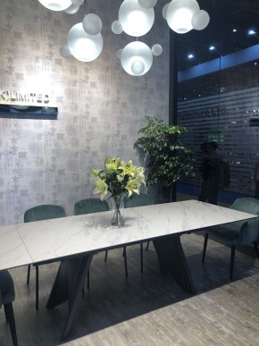 Стол IVAR 180 MARBLES KL-99 Белый мрамор, итальянская керамика, ®DISAUR в Сургуте - surgut.ok-mebel.com | фото 3