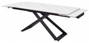 Стол LIVORNO 180 MATT WHITE MARBLE SOLID CERAMIC / BLACK, ®DISAUR в Сургуте - surgut.ok-mebel.com | фото 5
