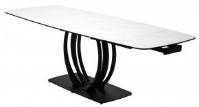 Стол MATERA 160 MARBLES KL-99 Белый мрамор матовый, итальянская керамика/ черный каркас, ®DISAUR в Сургуте - surgut.ok-mebel.com | фото 8