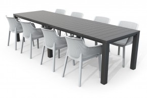 Стол раскладной Джули (Julie Double table 2 configurations) Графит в Сургуте - surgut.ok-mebel.com | фото 7