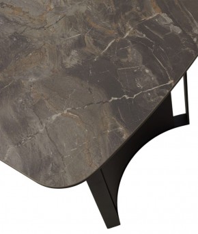 Стол RASMUS 160 KL-80 Серый мрамор, итальянская керамика / черный каркас, ®DISAUR в Сургуте - surgut.ok-mebel.com | фото 9