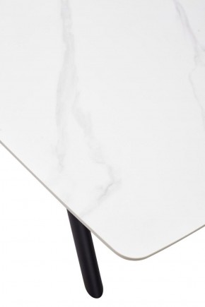 Стол RIVOLI 140 MATT WHITE MARBLE SOLID CERAMIC / BLACK, ®DISAUR в Сургуте - surgut.ok-mebel.com | фото 9