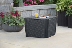 Стол-сундук Лузон Плюс (Luzon Plus Flat Wicker), графит в Сургуте - surgut.ok-mebel.com | фото