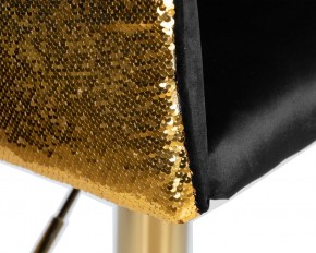 Стул барный DOBRIN DARCY GOLD SHINY, черный велюр с золотыми пайетками в Сургуте - surgut.ok-mebel.com | фото 7