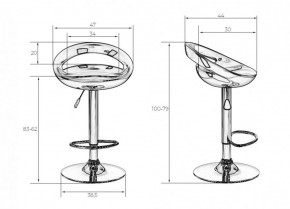 Стул барный DOBRIN DISCO LM-1010 (белый) в Сургуте - surgut.ok-mebel.com | фото 2