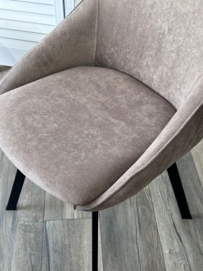 Стул CASA, 360 град. поворот. B5 Капучино, велюр / черный каркас,М-City в Сургуте - surgut.ok-mebel.com | фото 3