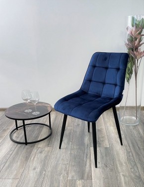 Стул CHIC BLUVEL-86 NAVY BLUE / черный каркас М-City в Сургуте - surgut.ok-mebel.com | фото 3