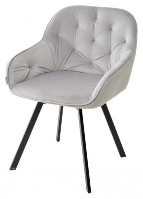 Стул GALE 360 град. поворот. BLUVEL-03 LIGHT GREY, велюр/ черный каркас, М-City в Сургуте - surgut.ok-mebel.com | фото