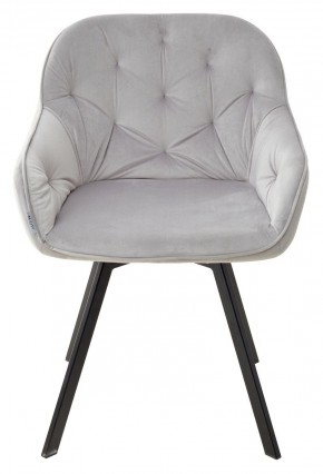 Стул GALE 360 град. поворот. BLUVEL-03 LIGHT GREY, велюр/ черный каркас, М-City в Сургуте - surgut.ok-mebel.com | фото 3